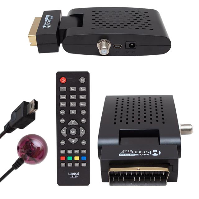 Magbox Scart Plus TKGS’li Scart Girişli Mini SD Uydu Alıcısı