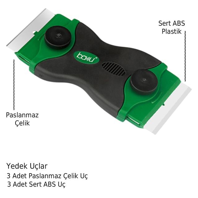 Baku BA-7384 LCD Ekran Tutkal Silikon Temizleme Spatulası