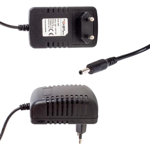 Powermaster PM-620 18 Volt - 1 Amper 3.5*1.35 Mm Uçlu Plastik Kasa Priz Tipi Adaptör