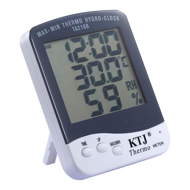 PowerMaster PM-6233 Dijital Termometre Oda Tipi Ekranlı Sıcaklık Saatli Nem Ölçer