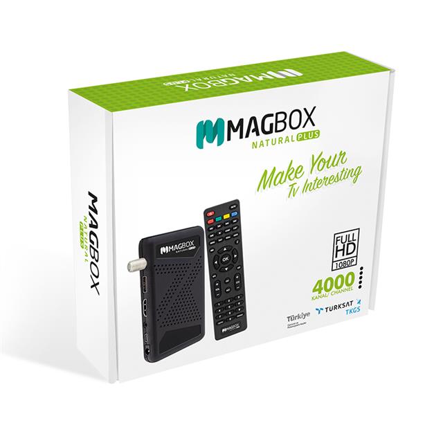 Magbox Natural Plus TKGS’li Youtube - USB Mini Full HD Uydu Alıcısı