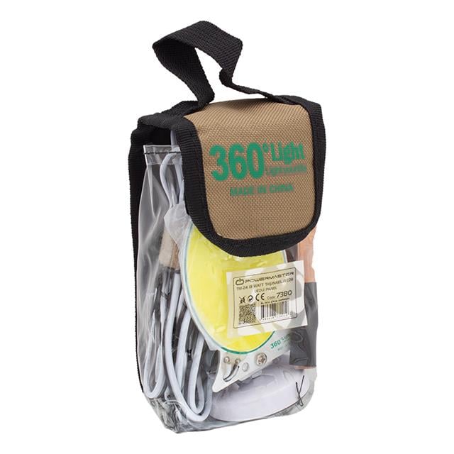 Powermaster TM-24 Cob Ledli 13 Watt Akü Maşalı 4 Metre Kablolu Taşınabilir Seyyar Panel Lamba