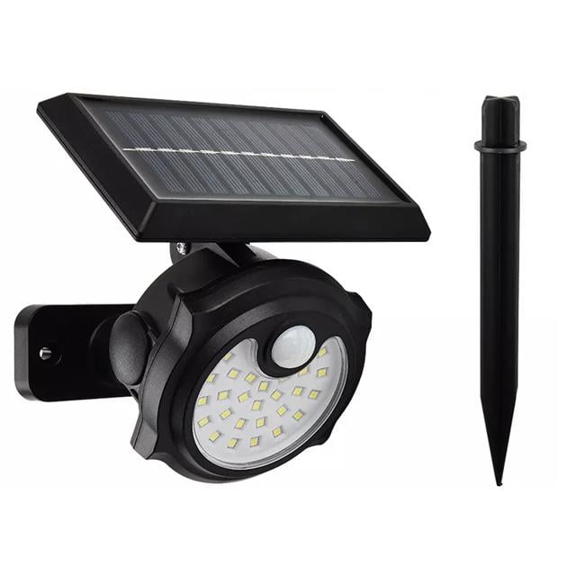 Powermaster SH-1705A 26 Ledli Sensörlü 3 Modlu Solar İndiksiyon Duvar Lambası