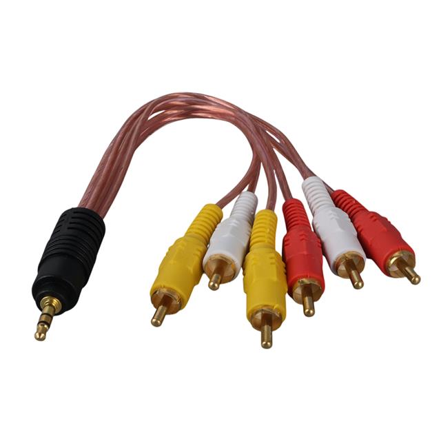3.5 Mm Stereo Erkek -6 Tos Erkek 5+1 Ses Sistemi Kablosu