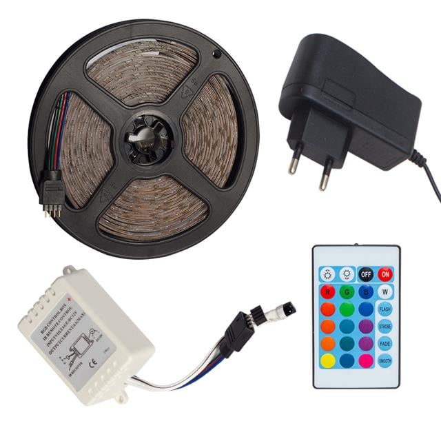 Powermaster Dış Mekan Animasyonlu+Adaptör Rgb Şerit Led 5 Mt.