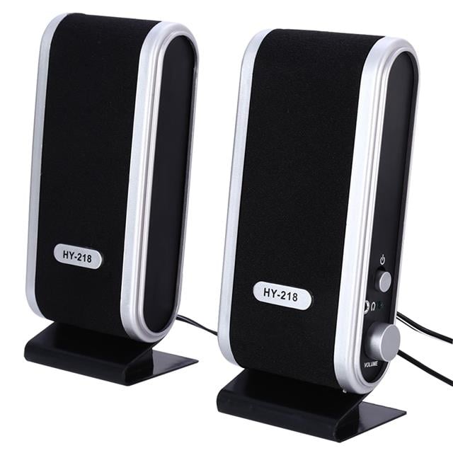 MagicVoice HY-218 1+1 USB İnce Tasarım Siyah Hoparlör - Speaker
