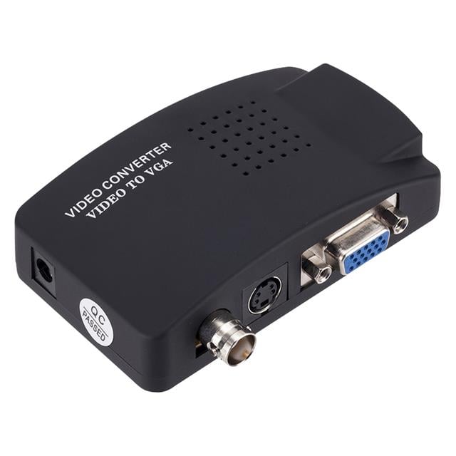 Powermaster PM-983 BNC S-Video VGA’dan VGA’ya Görüntü Dönüştürücü 1080P Destekli