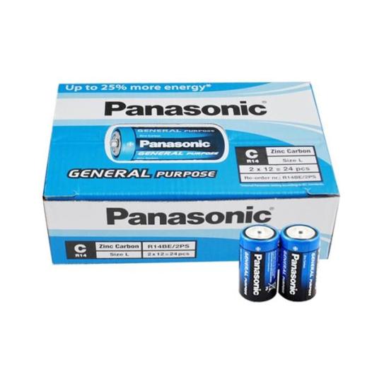 Panasonic R14BE/2PS Manganez Orta C Boy Pil (24’lü Paket)