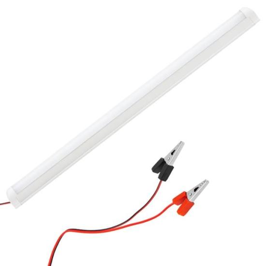 PowerMaster PM-11060 60CM 12V 10W T8 İnce 42 SMD LED 6500K Beyaz Lamba Akü Maşalı Anahtarlı