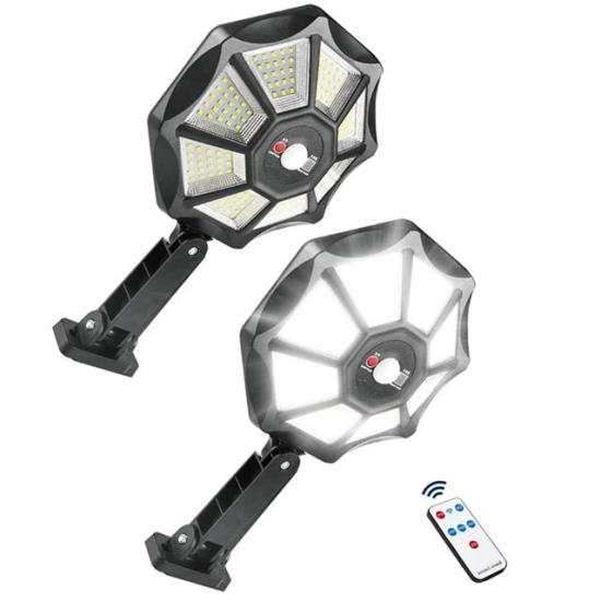 Powermaster ZB-168A Kumandalı Sensörlü Beyaz Solar Aydınlatma