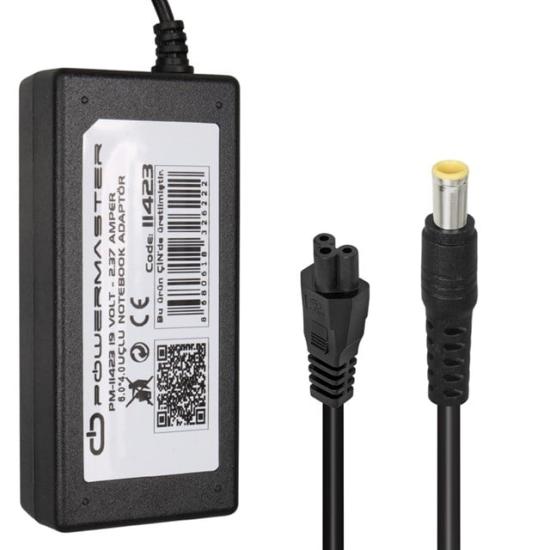 Powermaster PM-11423 19V 2.37A 45W 6.0x4.0mm İğneli Uçlu Notebook Şarj Adaptörü