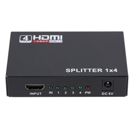 Powermaster PM-12081 1080P 4KX2K 4 Port HDMI Splitter Dağıtıcı 1.4V