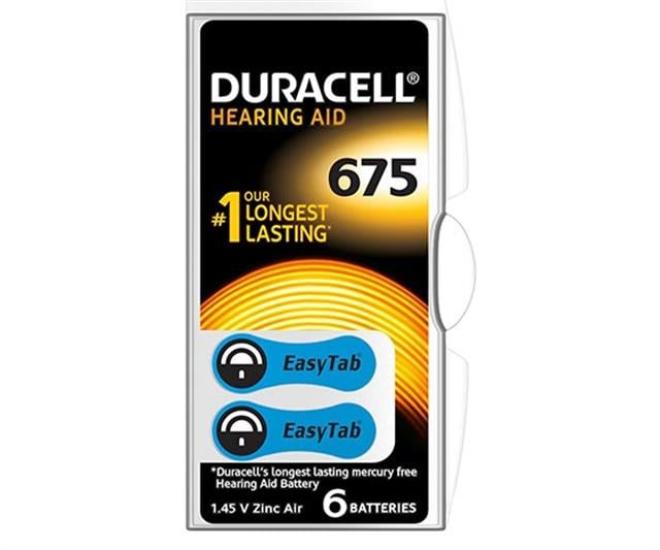 Duracell 675 No Kulaklık Pili (6’lı Paket)
