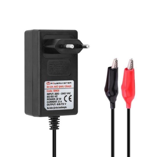 Powermaster 6V - 2A  Akü Şarj Adaptörü