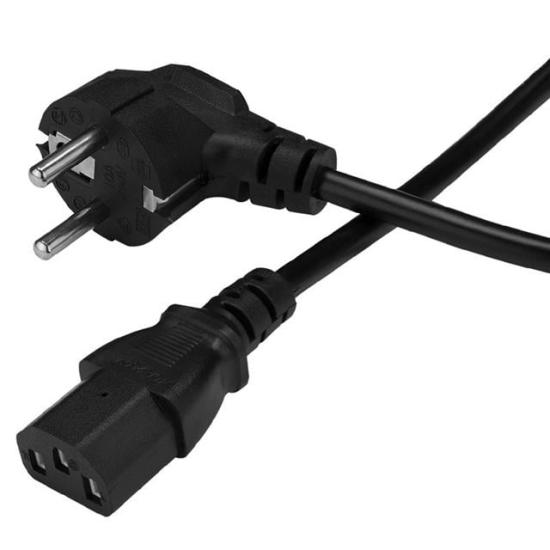 PowerMaster PM-14608 1.5 Metre PC Power Güç Kablosu 3x0.50mm² IEC-60320 C13 (Dişi) - Schuko/Tip F (Erkek) Fiş Uçlu