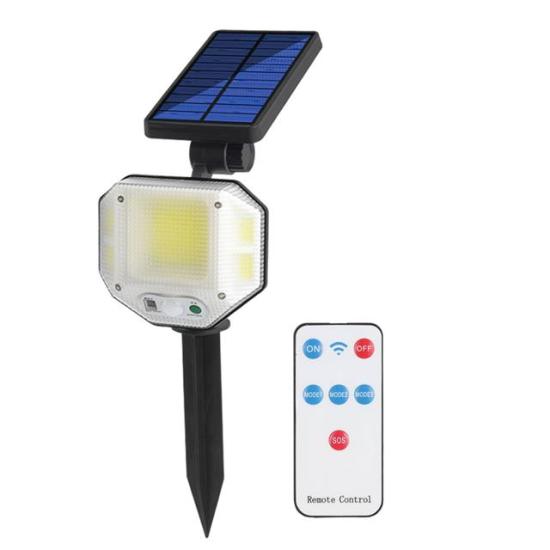 Powermaster PM-14917 Sensörlü Kumandalı 3 Kademeli Solarlı Bahçe Aydınlatma Lambası