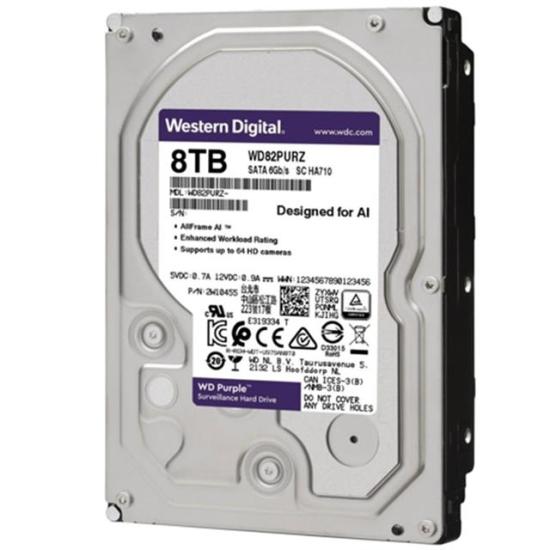 Western Digital Purple 8 TB Sata 6GB/S 7/24 Güvenlik Harddisk WD82PURZ