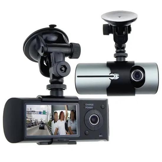 PowerMaster R300 GPS Destekli Çift Kameralı Araç İçi DashCam DVR Kamera Seti