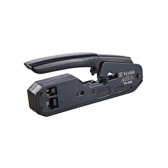 Powermaster YK-668 Çok Fonksiyonlu RJ11 RJ12 RJ45 3in1 Kablo Kesme - Soyma - Konnektör Çakma Pensesi