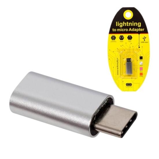 PowerMaster PM-18307 iPhone Lightning to Type-C USB OTG Çevirici Aparat