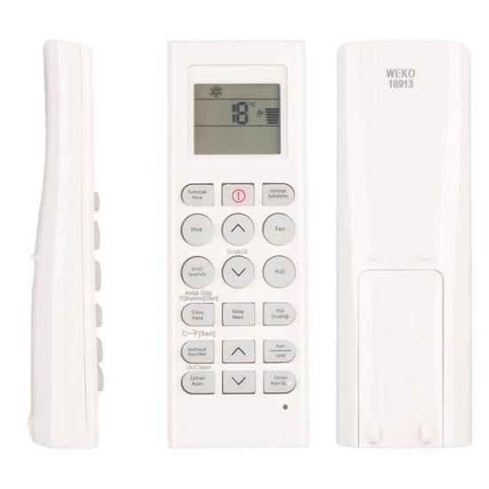 Beko 30901 AA / Arçelik 09301 AA / 12301 AA Inverter Klima Kumandası