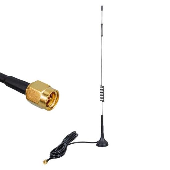 PowerMaster PM-19638 4G/LTE 5dBi Yaylı Modem Router Wifi Adaptör Anteni (3 Metre Kablo - 30 Cm Uzunluk)