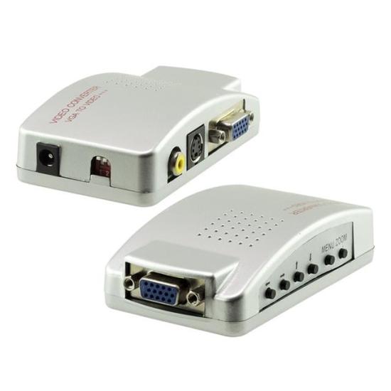 Powermaster PM-983 VGA’dan BNC S-Video VGA’ya Görüntü Dönüştürücü 1080P Destekli