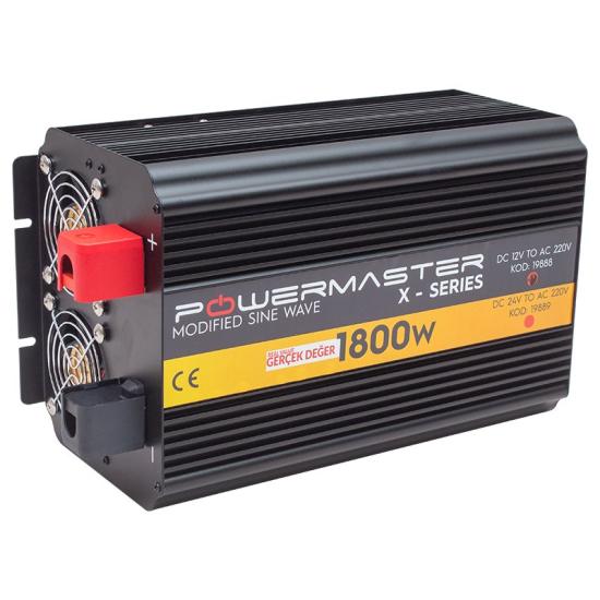 Powermaster 12-220V 12 Volt 1800 Watt Modified Sinus Inverter PWR1800-12