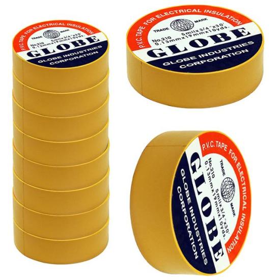 Globe 0.13Mmx19Mm İzole Bant 10’lu Sarı