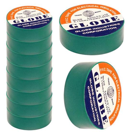 Globe 0.13Mmx19Mm İzole Bant 10’lu Yeşil