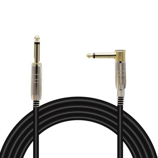 MagicVoice LD377 1 Metre 6.35mm Mono Erkek Jak (TS) L Tipi Ses Kablosu Metal Jack