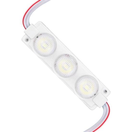 12 Volt 3 Watt Beyaz LED Modül - 74x20 mm - 3030 Çip