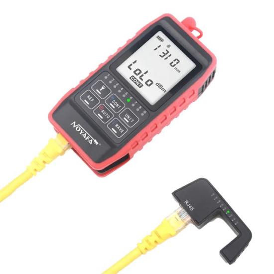 Noyafa NF-908L Dijital Çok Fonksiyonlu Mini Fiber Optik Güç Ölçer - 10mW VFL, RJ45 Test