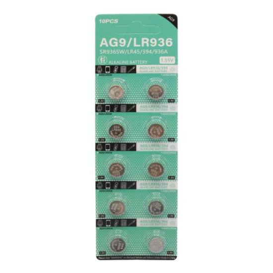 PowerMaster AG9 LR936 1.5V Alkalin Düğme Pil (10’lu Paket)