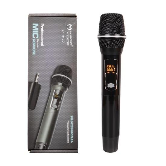 MagicvoiceUhf Ekranlı 1 El Kablosuz Telsiz Mikrofon