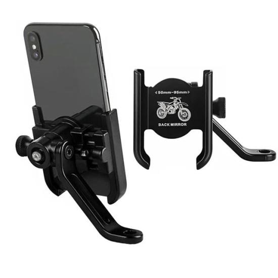 Sunup 03-H2 Motosiklet Telefon Tutucu Standı Tutacağı (Aynaya Sabitlenir)