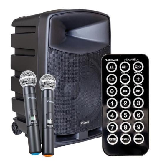 Westa WAP-12505 12’’ 300W 2 Yollu Bluetooth Şarjlı Kabin Hoparlör