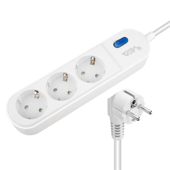 Vea VE-VEGA103 A Class 3’lü Anahtarlı 1.5 Metre Akım Korumalı Priz