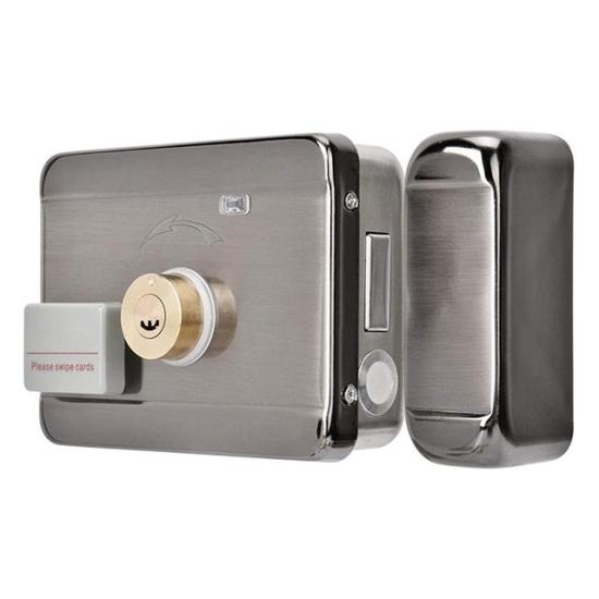 Powermaster PM-22584 Akıllı RFID Kartlı Anahtarlı Uzaktan Kumandalı Elektronik Çelik Kapı Kilidi + Karşılığı Seti
