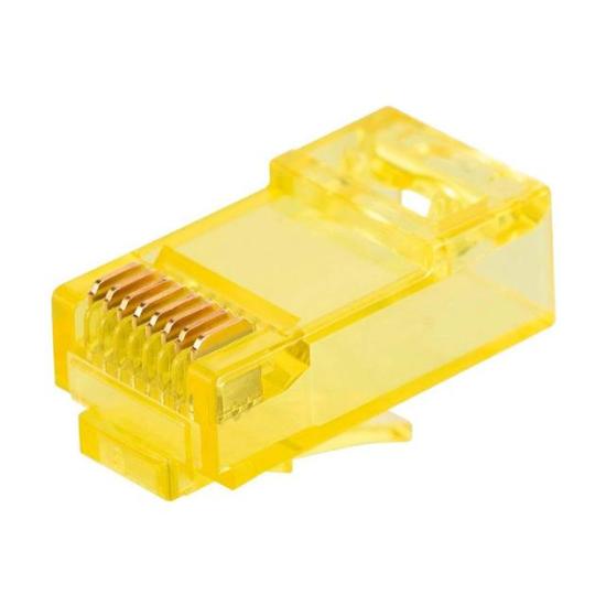 Powermaster PM-22700 RJ45 RJ45 CAT6 8P/8C Sarı Soket (100’lü Paket)
