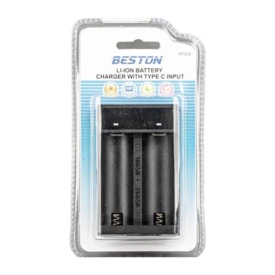 Beston M7028 18650/21700/2660 Type-C Çıkışlı Hızlı Pil Şarj Cihazı