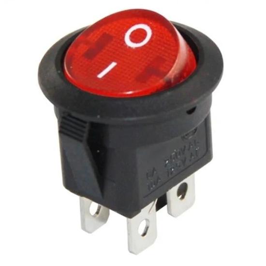 IC-131-4 Yuvarlak Işıklı On-Off Anahtar 4P