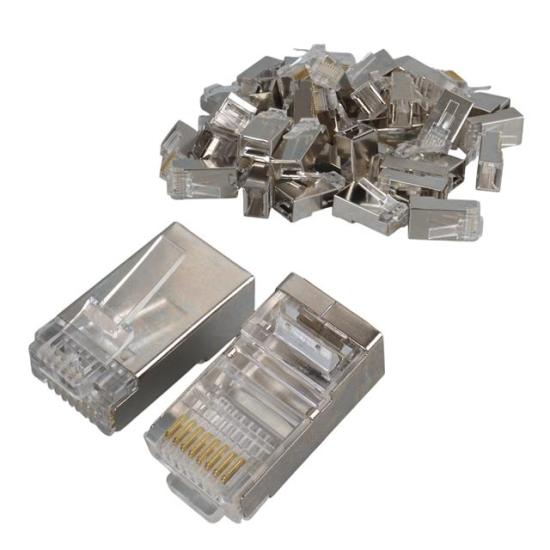 Powermaster PM-2334 Metal RJ45 Cat5 100 Adet Metal Uç 8p/8c