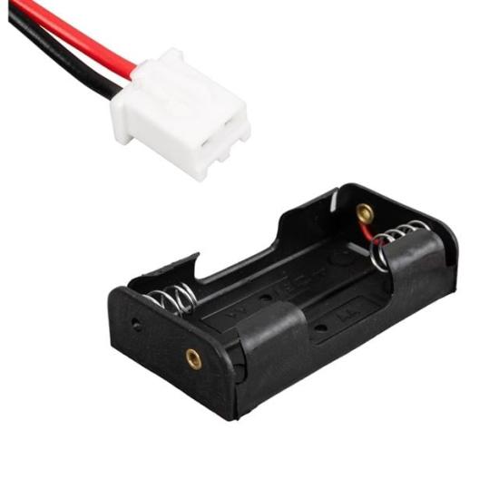 Powermaster IC-233A Plastik Siyah AA 2’li Pil Yuvası