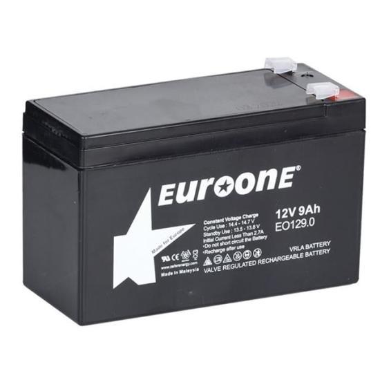 Euroone EO-129.0 12 Volt  9 Amper Bakımsız Kuru Akü