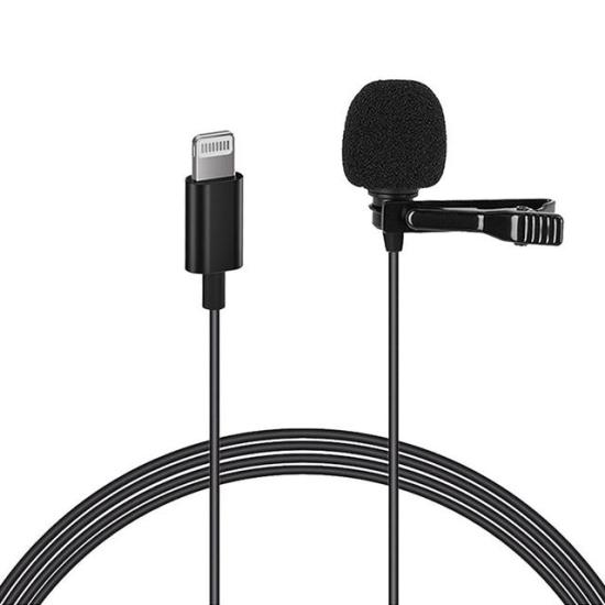 Magicvoice JH-041 Cep Telefonu için Lightning Youtuber Yaka Mikrofonu