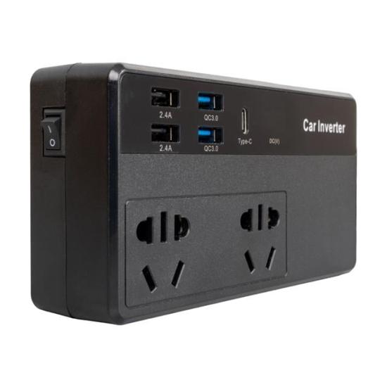 Powermaster CZ02/12V-24V 12-24 Volt 200 Watt 4 Usb + Type-C Girişli Araç Power İnverter