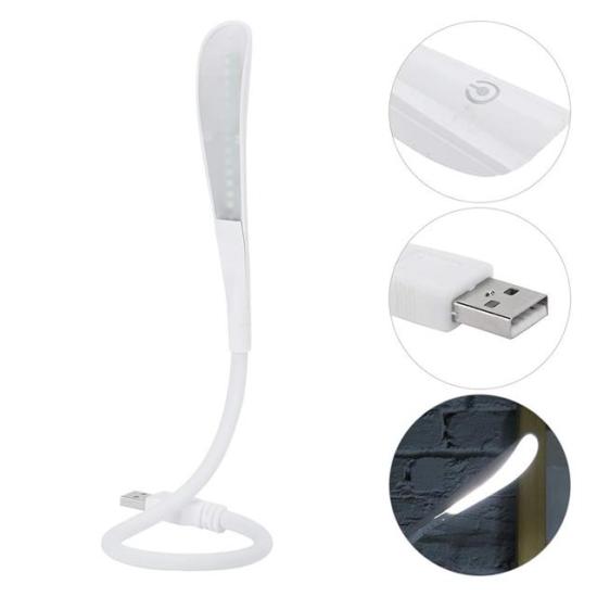 PowerMaster PM-24560 14 Ledli Beyaz Esnek Usb Led Lamba 3 Kademeli