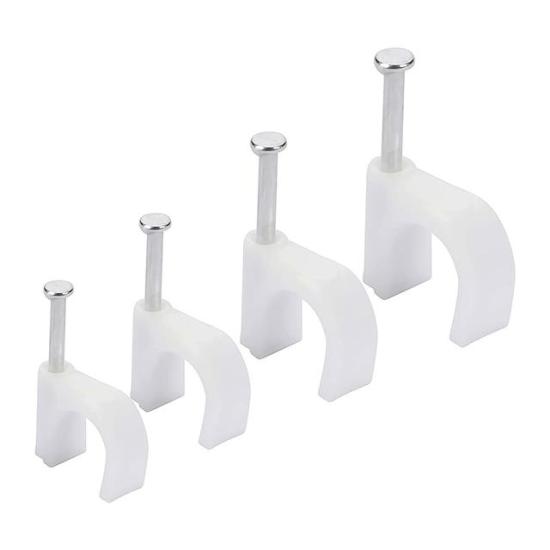PowerMaster PM-24871 8 Numara Çelik Çivili 25 MM Kroşe 4X16 Antigron Kablolar İçin (100’LÜ Poşet)
