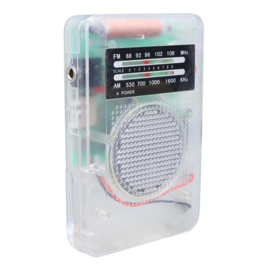 Starnic ST-821 AM-FM Şeffaf Analog Hapishane Radyosu (88-108 FM Frekans Aralığı)